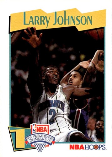 1991-92 NBA Hoops #47 - Larry Johnson Rookie