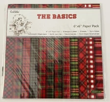 Ant Craftsman 6"x 6" paper pack~12 sheets The Basics CHRISTMAS paper~Quick Ship!