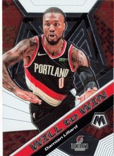 Damian Lillard Will To Win Mosaic 2019-20 Basketball Card #19