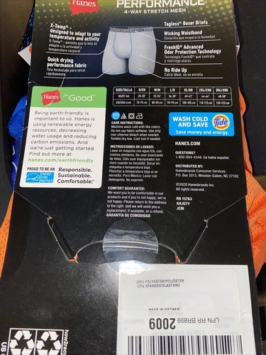 Hanes Mens Size Small X-Temp Performance Boxer Briefs 3 Pair. B107 - Picture 5 of 5