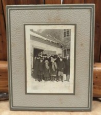 Rare Antique Cabinet Card Photo Group Victorian Portrait Children