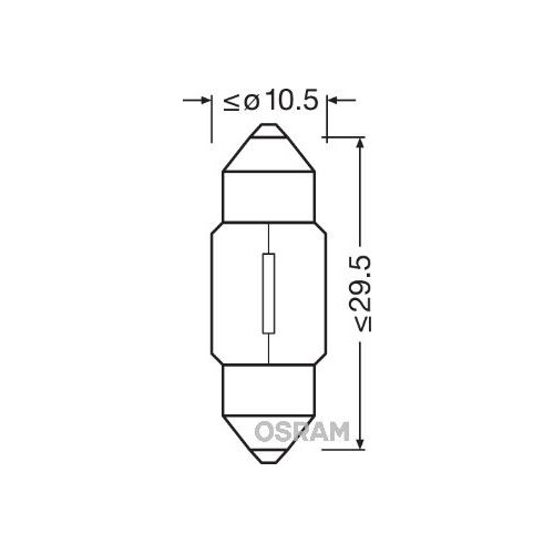Glühlampe Handschuhfachleuchte Ams-osram 6438 Original für - Bild 1 von 2