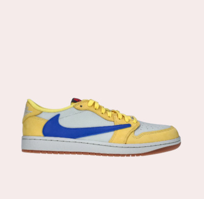 Nike Women Jordan 1x Travis Scott Retro Low OG SP Canary DZ4137-700
