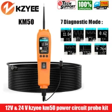KZYEE KM50 PowerScan Electrical System 12V/24V Diagnosis Circuit Tester Tool US