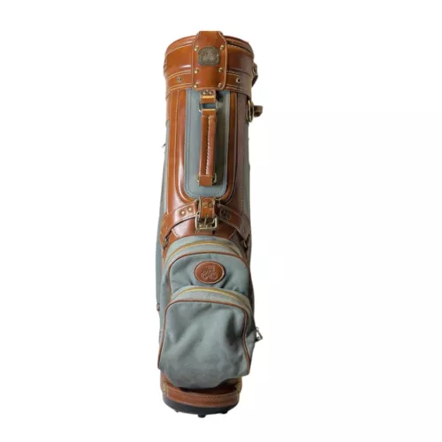 Vintage Daiwa Coach Collection Golf Cart Bag Leather Trim.  