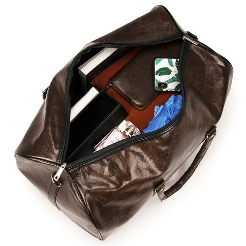 Hombres Viaje Deportes Mujeres Equipaje Bolso de Mano Cuero Lona Cabina Gimnasio Bolso Grande - Imagen 11 de 15