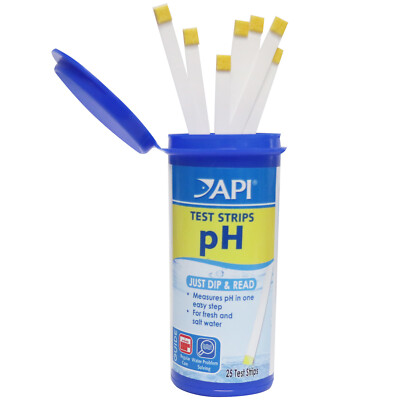 API pH Test Strips 25 Count for Freshwater and Marine Aquariums EZ Dip ...