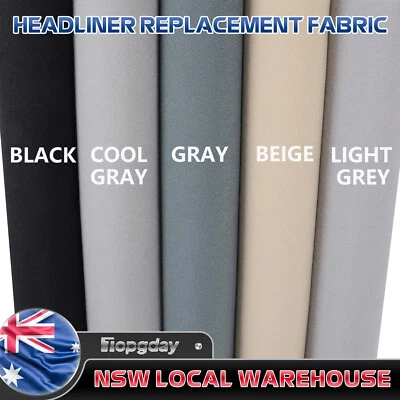 Car Headliner Upholstery Fabric 3mm Foam Backed Roof Lining Update Interior - image 1 of 4