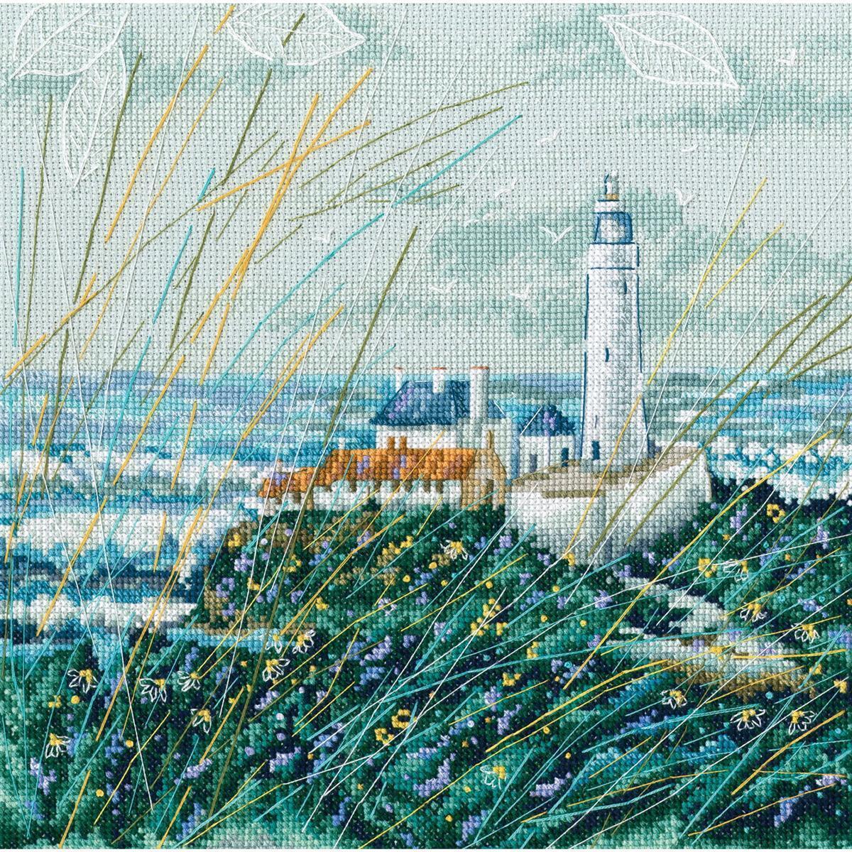 RTO counted Cross Stitch Kit ""Stormy sea"" M694, 25x25 cm, DIY