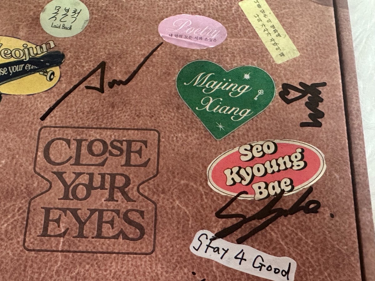 CLOSE YOUR EYES - ALL MEMBER Signed PROMO Debut ALBUM | eBay