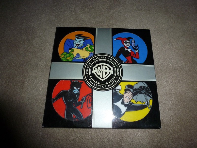 DC COMICS COASTER-WALL ART-PAPER WT SET WBSS HARLEY-JOKER *NEW* LTD ED *NLA*