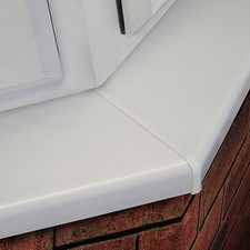 uPVC Window Cill Cover Joint Plastic PVC Corner Strip 150mm Sill Trim