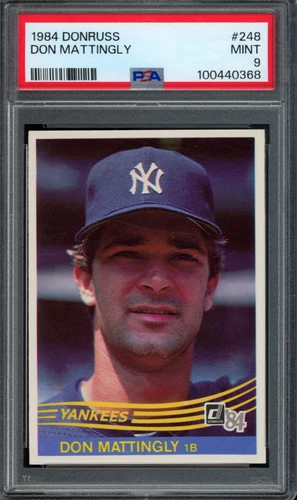 1984 DONRUSS #248 DON MATTINGLY RC ROOKIE PSA 9