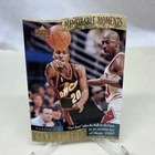 Gary Payton & Michael Jordan 1998-99 Upper Deck Memorable Moments Dicecut Card 9