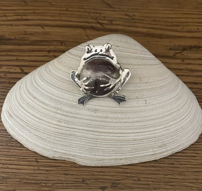 Frog Pin Sterling Silver 
