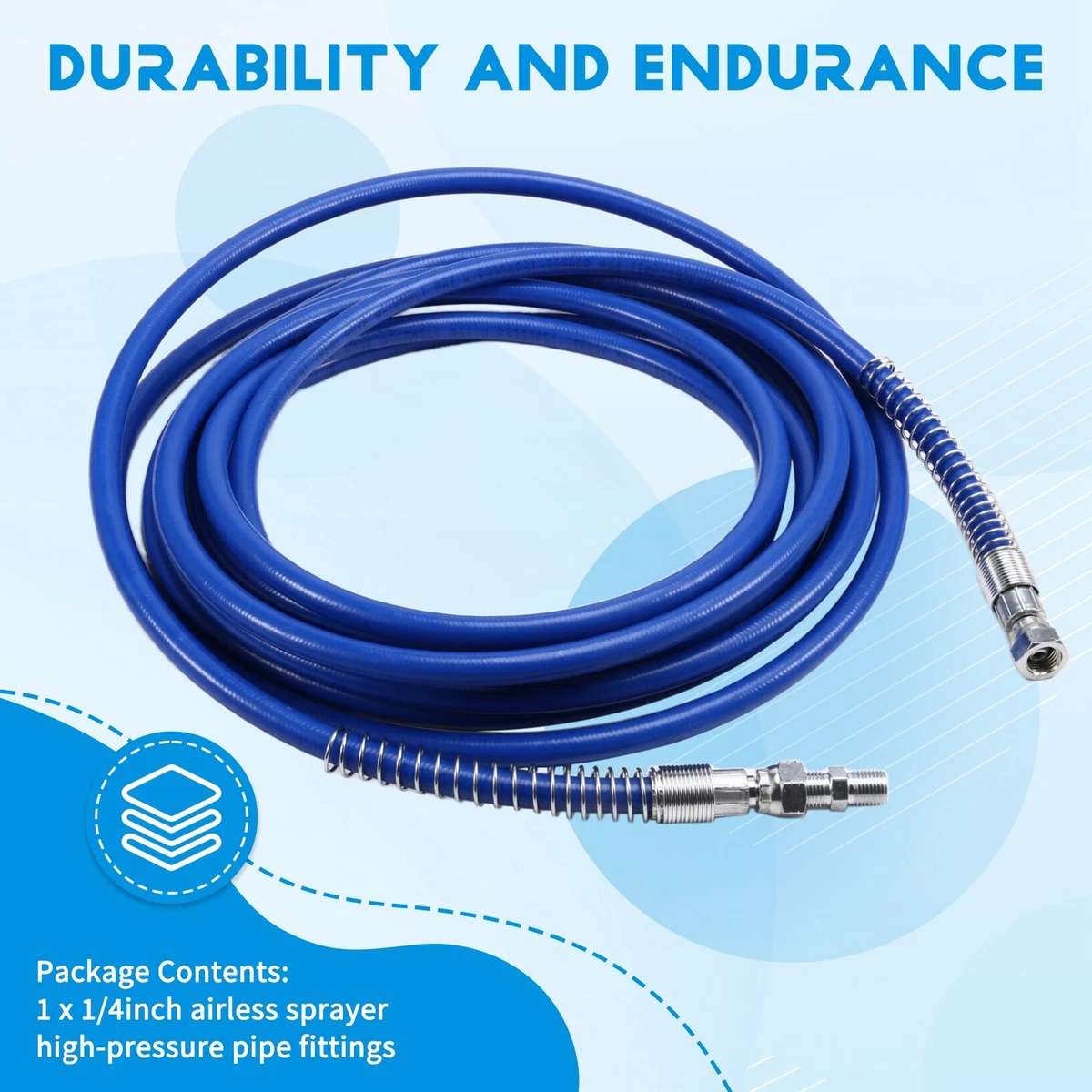 1/4Inch Airless Paint Hose High Pressure Universal Paint Sprayer6678