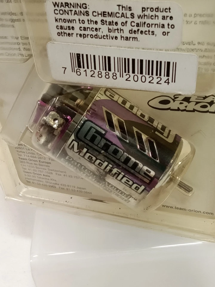 Vintage Team Orion Element 19-Turn Chrome R/C Car Motor | NEW - Image 4 of 4