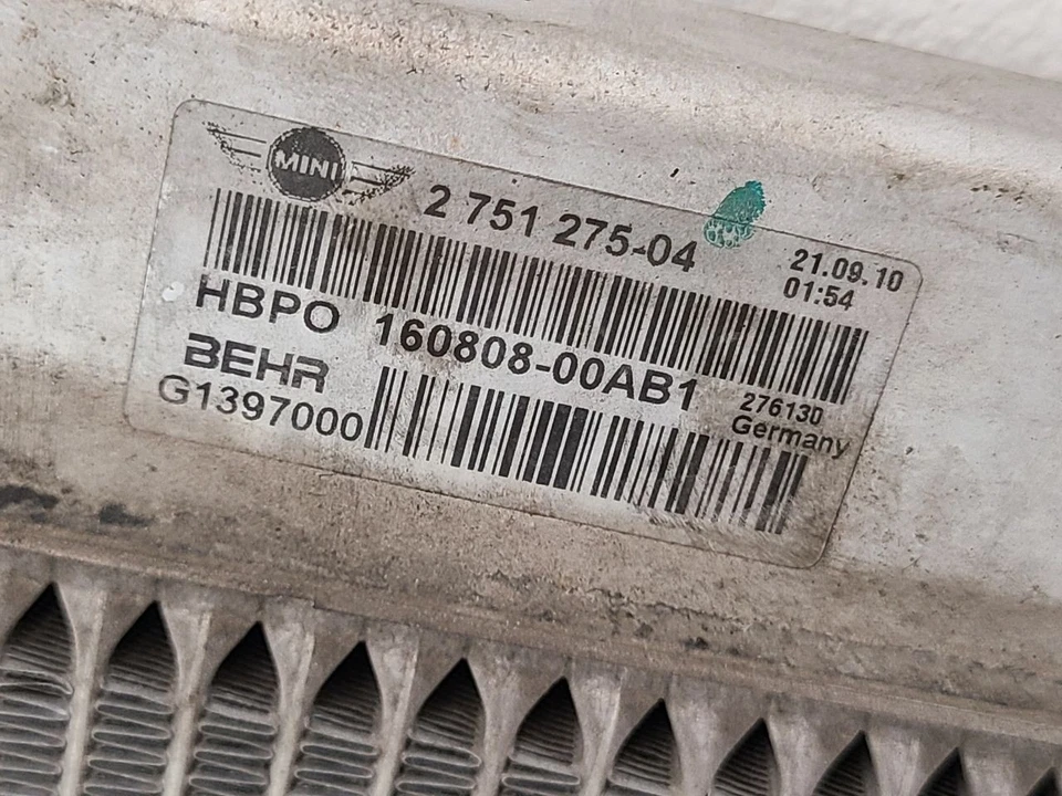 2007-2015 MINI COOPER Radiator Convertible John Cooper Works 17112751275 Foto 3 de 4