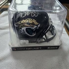 Jimmy Smith Signed Jacksonville Jaguars Speed Mini Football Helmet Beckett