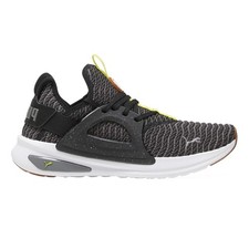 PUMA Softride Enzo Evo Better Knit Lace Up Mens Black Sneakers Casual Shoes 309