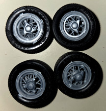 Highly Detailed Unpainte Wire Wheels Knock Offs Black Wall Ferrari 250 Gt S.w.b