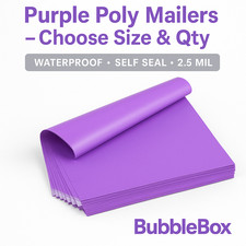 Purple Poly Mailers Shipping Envelopes Self Seal Mailing Bags Choose Size  Qty