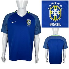 Nike Mens Large Jersey 2016 Neymar Era Brazil Away Soccer Football Dri Fit Blue