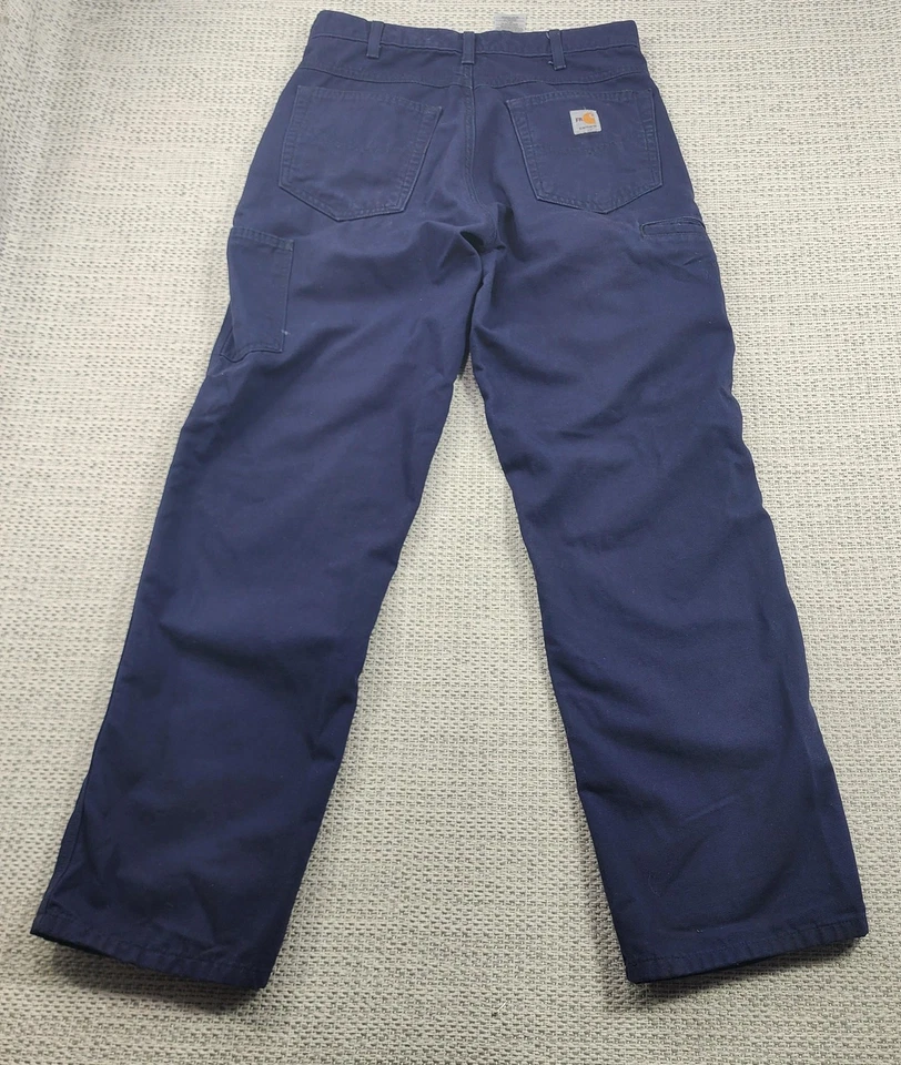 Pantalones Carhartt FR Para Hombre 33x32 Azul Marino Ajuste Original FRB159-DNY Trabajo Resistente al Fuego Foto 2 de 4