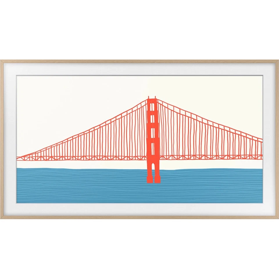 Bisel personalizable Samsung 43" The Frame - Teca moderna en muy buen estado-SCFA43TKBZA Foto 2 de 4