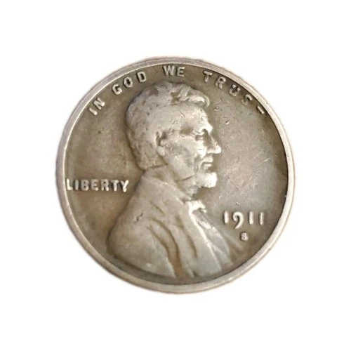 1911 S Very Good  Lincoln Wheat Cent Semi Key Copper US coin