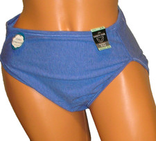 Panties Lingerie Vanity Fair iLLumination Blue Hi Cut Briefs Sz 8 XL Adult Gift