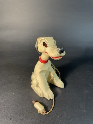 Vintage JVZ Company Pluto Disney Plastic Nodder Toy With Magnet Hot Dog