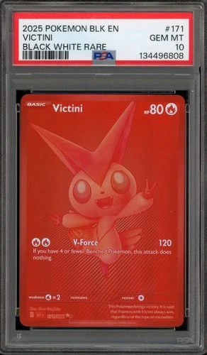 Pokemon Victini ex Black Bolt Black White Rare #171 PSA 10 Gem Mint