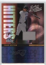 2005 Donruss Leather & Lumber Hitters Inc Jerseys 27/100 Todd Helton HOF 19zg