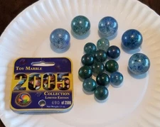 2005 Mega Marbles Vacor Earth Limited Edition With TAG! 12 Standard 5 Shooters!