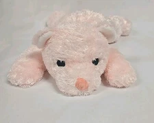 Ty Cuddlecub Plush Pastel Pink Teddy Bear Toy 12” Rattle Vintage 2001 Lovey
