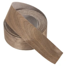 Walnut Edge Banding, 2 in x 25 ft Wood Veneer Tape, Pre-glued Flexible