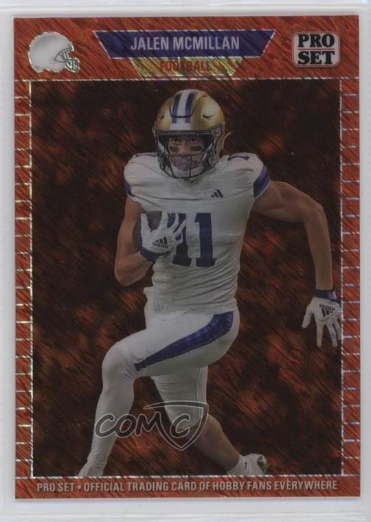 2024 Leaf Collective Orange Shimmer 1/1 Jalen McMillan #89B-75 Rookie RC 12l9