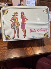 Barbie  Francie 5022 Vintage Storage Case Blue Retro Large Zip 1965 Read