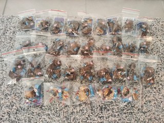 Üei 32x set completi sole luna e stelle in bustine 10 BPZ raccolta collezione