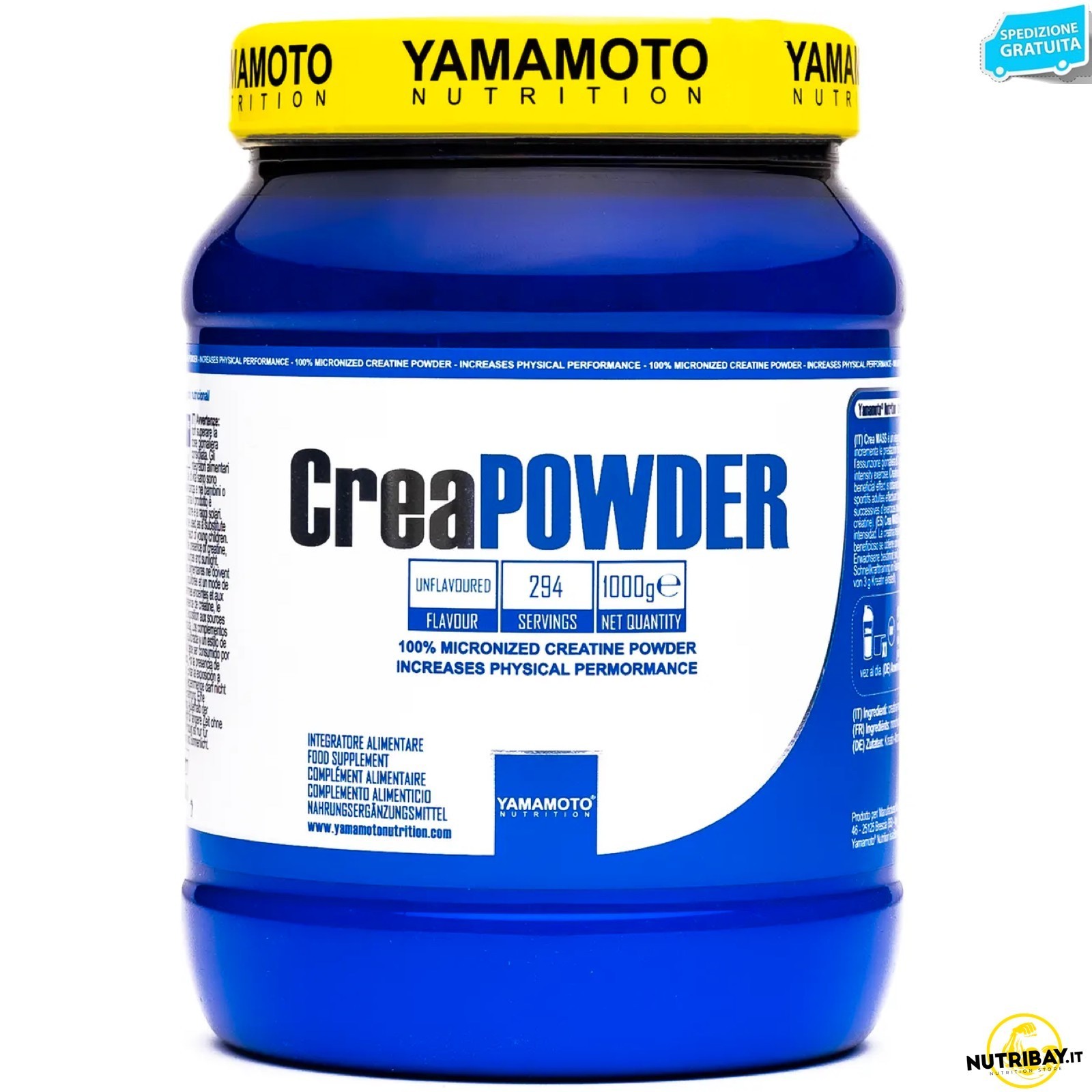 Yamamoto CreaPOWDER 1000g | Massima Purezza Creatina Monoidrato