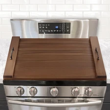 Noodle Board Stove Cover, Acacia Wood Stove Top Covers Board for Gas Burners and