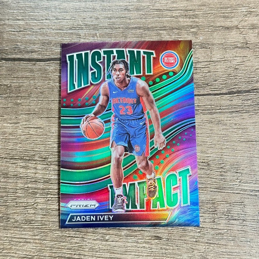 2022-23 Panini Prizm - Instant Impact Jaden Ivey #25 Green Prizm (RC)