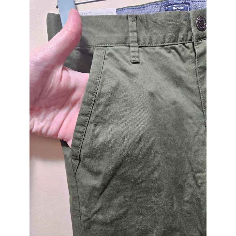 Gap Kids Trendy Dark Hunter Green Skinny Stretch Pants Size 8 Regular (Boy) - Image 3 of 4