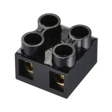 10 x Terminal Block 500V 10A Dual Row 2 Positions Screw Electric Barrier Strip