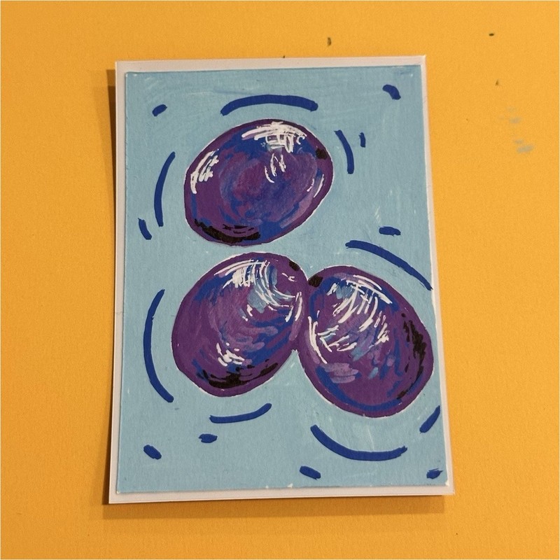 ACEO grapes 2.5x3.5in 