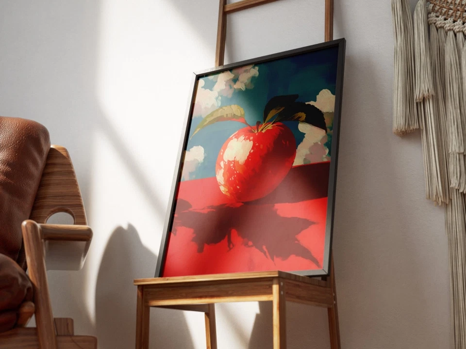 🍎 Sara Cwynar Apple on Sky II Inspired Artwork | Giclee Print 1/25 Sig COA V7 - Image 3 of 4