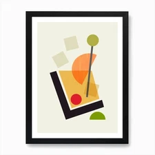 Cocktail III Old Fashioned Art Prin Framed Wall Art Poster Canvas Print Picture