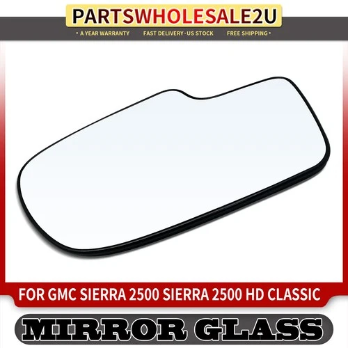 Right RH Mirror Glass Heated for GMC Sierra 2500 Sierra 2500 HD Classic Yukon