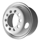 17.5 Inch  10 Lug  Lowboy  Tandem Dual  Trailer  Wheel  Rim  White  17510LUG
